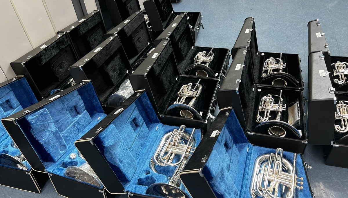 HUGE THANKS to our @championchargerband Boosters for supporting the purchase of 16 instruments from @crossmendci!!! Excited for our students! @SamChampionHS @boernefinearts @boerneisd