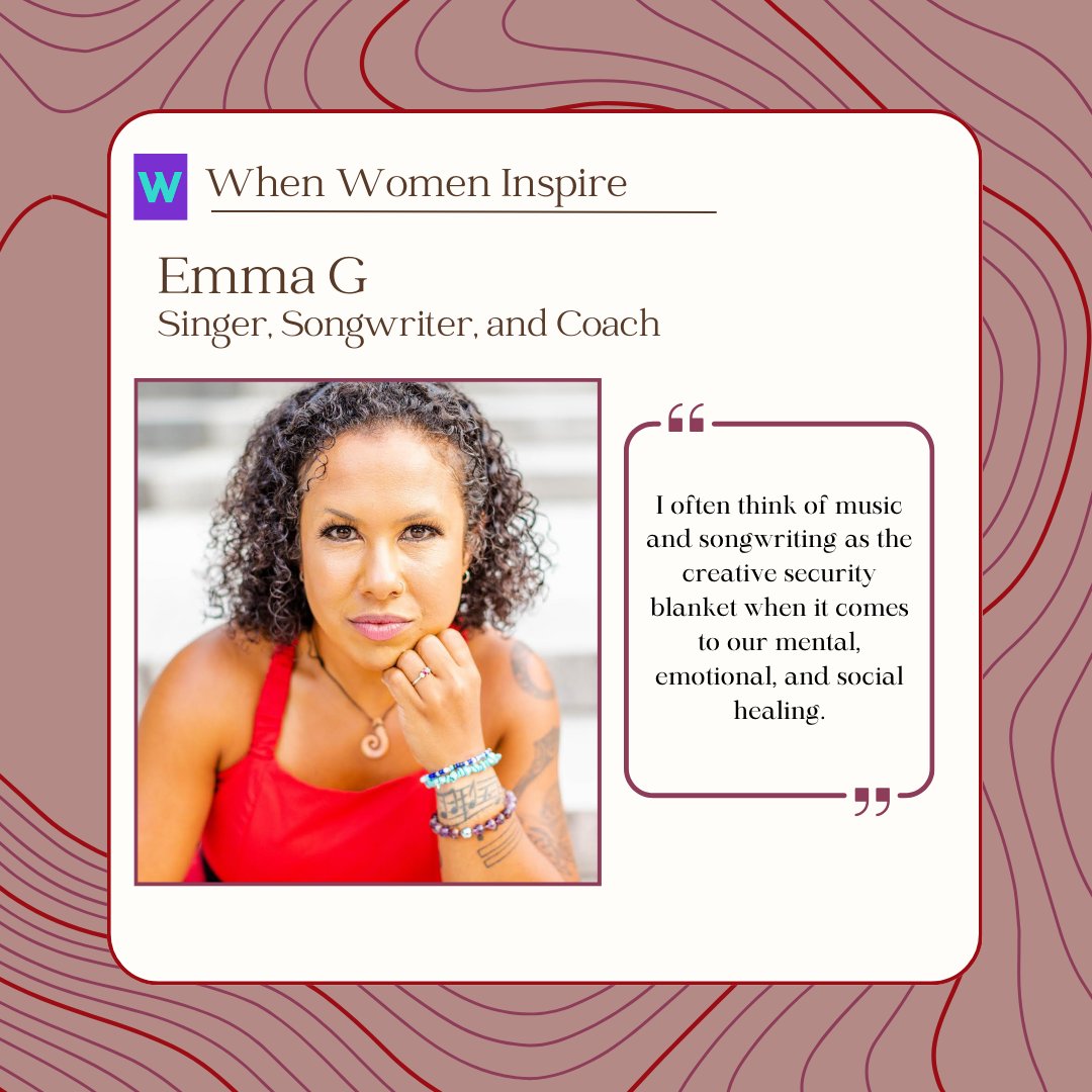 Singer, songwriter, and coach @EmmaGmusic gives an inspiring interview with When Women Inspire (@christybis) where she talks about her empowering story and the healing powers of music. Check it out: whenwomeninspire.com/2023/10/17/hea…