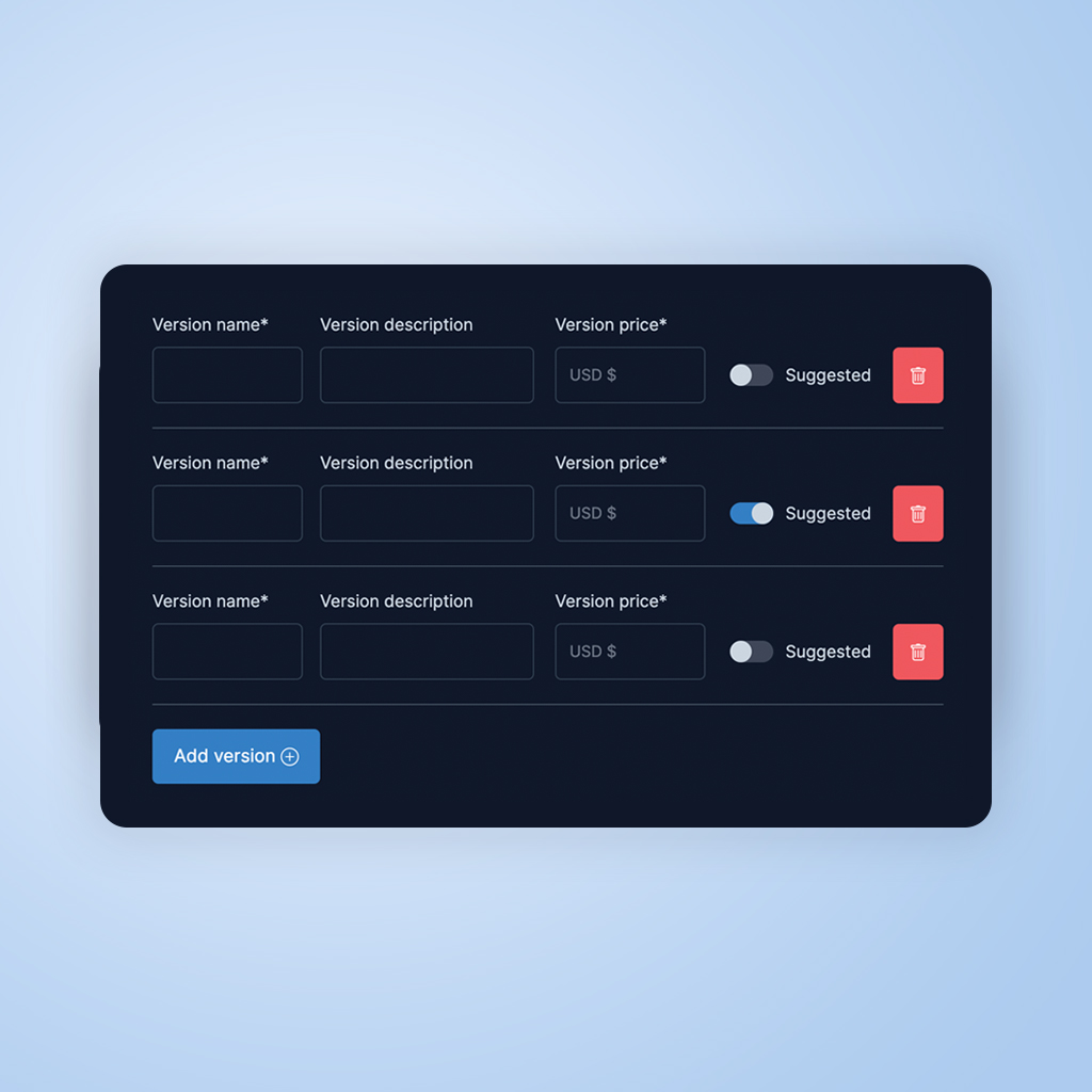 wearehivers's tweet photo. There are 4 price types in Hive99:

✅ Free: Products are free with email collection.
✅ Regular Price: Standard price with sale option.
✅ Pay What You Want: Users set price (with minimum).
✅ Versions: Users pay for versions, accessing files/links accordingly. https://t.co/JcL3ngPn7e