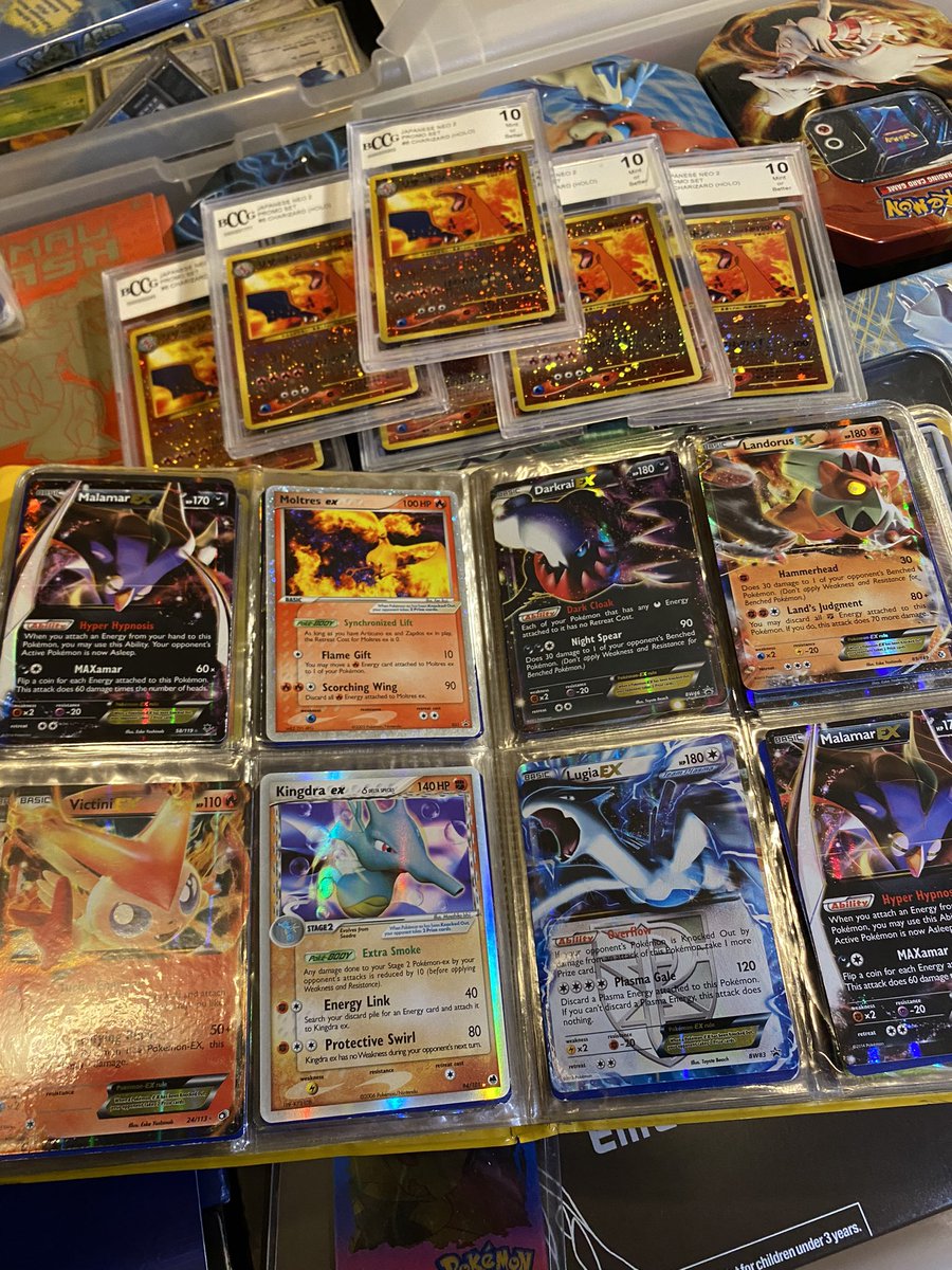 JEB_cs's tweet image. Since everyone’s posting there Pokémon stuff I felt left out, so here’s some stuff I have. I haven’t been into collecting cards since X&amp;amp;Y but I’ll buy a pack from time to time.