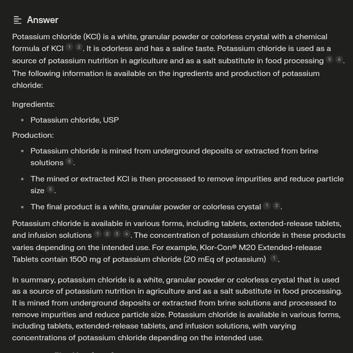 #PotassiumChloride #KCl