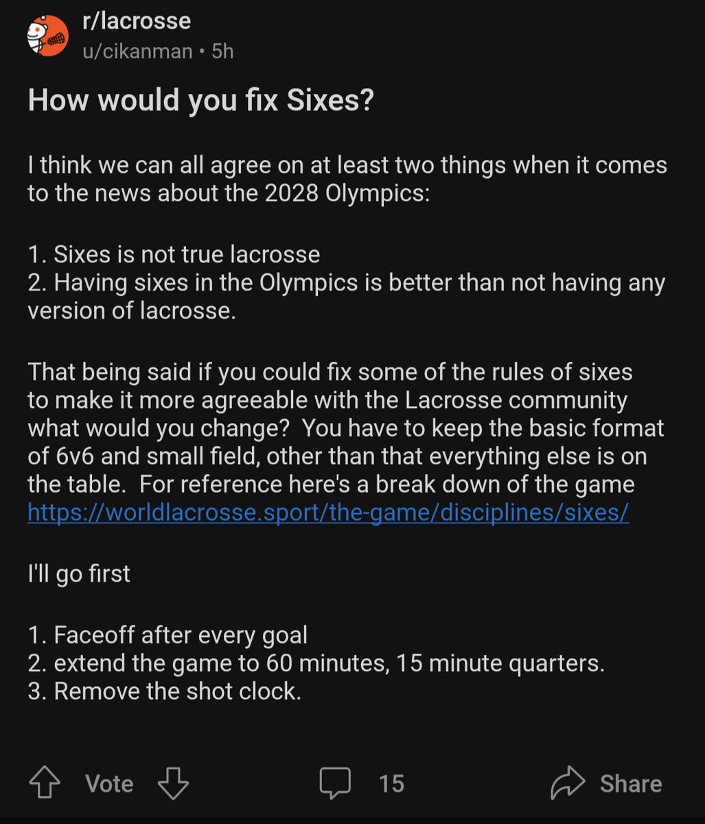 We've got some next level stuff going on over at lacrosse reddit