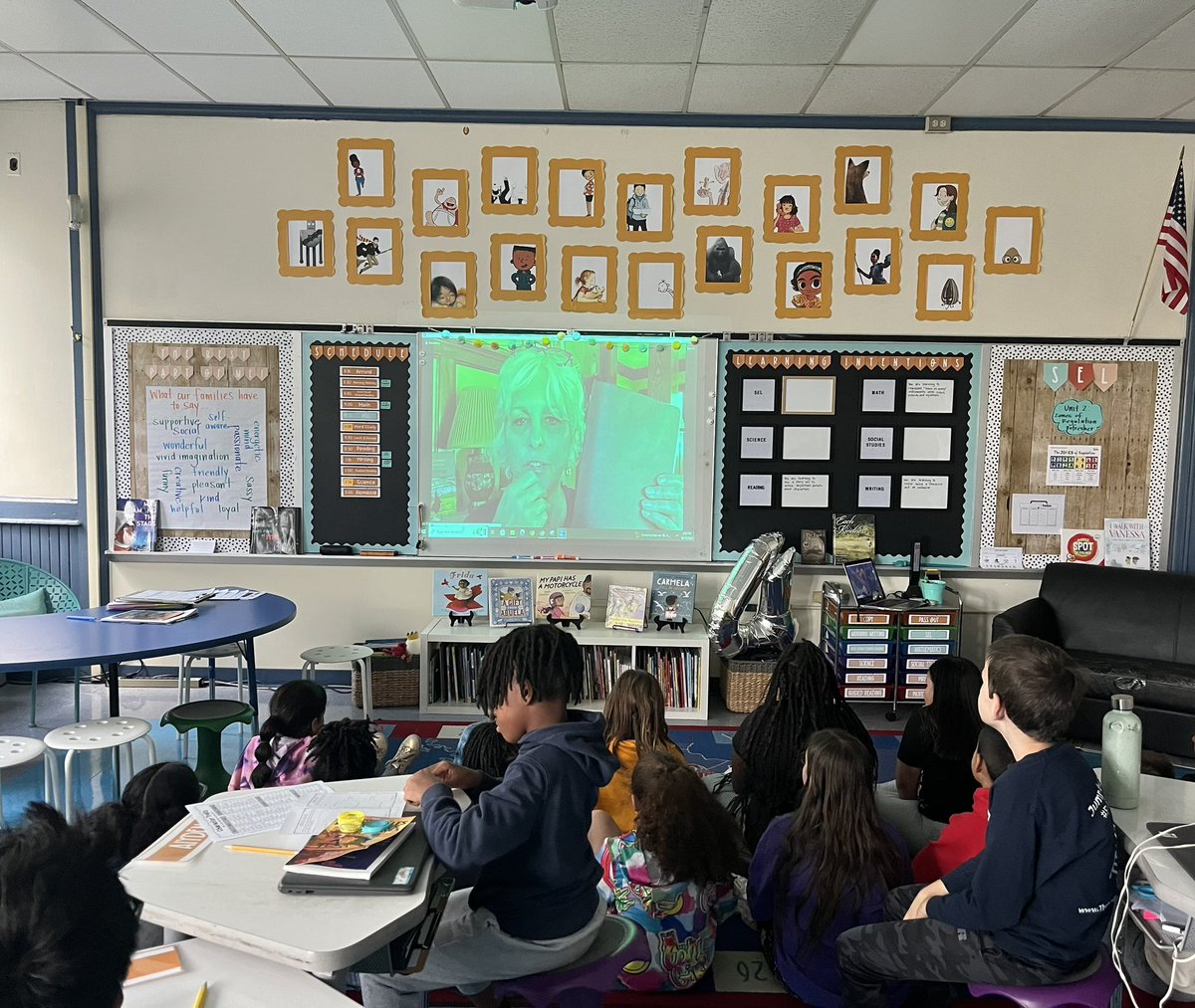 We LOVED getting to hear our favorite “writer” <a href="/KateDiCamillo/">Kate DiCamillo</a> talk all things reading and writing, learn how she got her story idea for The Tiger Rising, and meet her dog, Ramona Quimby! Thanks for sharing info about the Storyteller Spotlight, <a href="/hvisdas/">FaithHvisdas</a>! 🤩📚📓#collsedu