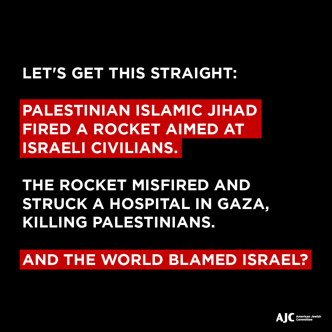 AJCGlobal's tweet photo. Hamas terrorists said that Israel struck a hospital in Gaza.

Without waiting for proof, the world blamed Israel.

No one cared about the facts, or the truth, or reality. They just rushed to falsely blame Israel. https://t.co/Hs9VBIQy92