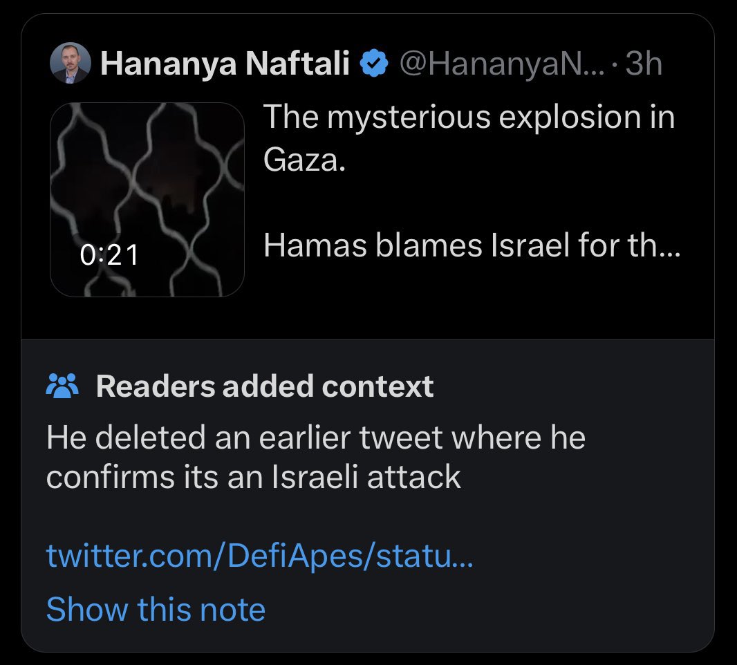 AlaHamdann's tweet image. الآن سكوتنا يُعتبر جريمة:
أهم المنصات الأجنبية تُدين المقاومة أو تُعلّل قصف المستشفى بانّه حادث داخلي في المستشفى أو تقول أنها استهدفت نفقاً هناك.

🔺 دورنا مهم في تكذيب هذه الادعاءات وفضح جرائم الاحتلال 🔺

صور تدلّ على تضارب رواياتهم من مصادرهم الرّسمية.
#Gaza_Genocide