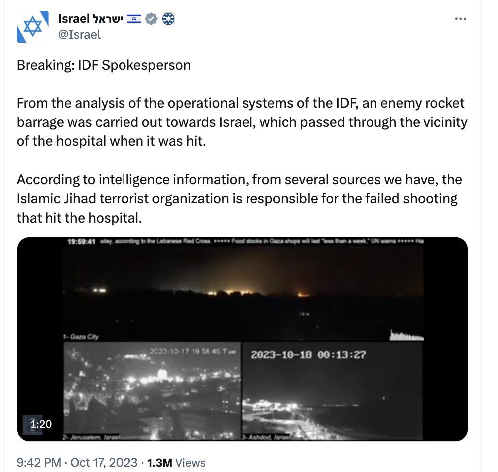 AlaHamdann's tweet image. الآن سكوتنا يُعتبر جريمة:
أهم المنصات الأجنبية تُدين المقاومة أو تُعلّل قصف المستشفى بانّه حادث داخلي في المستشفى أو تقول أنها استهدفت نفقاً هناك.

🔺 دورنا مهم في تكذيب هذه الادعاءات وفضح جرائم الاحتلال 🔺

صور تدلّ على تضارب رواياتهم من مصادرهم الرّسمية.
#Gaza_Genocide