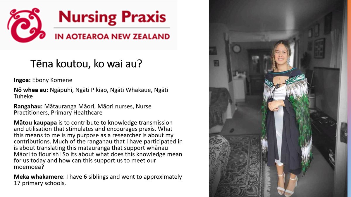 Kōrero with a Nursing Praxis Board Member
Each month we will feature one of our Board Members. This month we introduce @EbonyKomene who is a professional teaching fellow with Waipapa Taumata Rau. #nursing #mihi #boardmembers #Māori_research_mentee