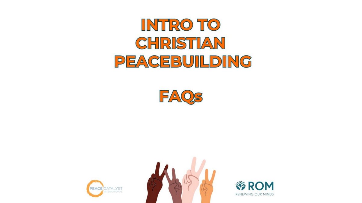 Join us for this free online course (co-hosted with @renewourminds) focused on why #peace building is a foundational part of the #Christian faith and for resources and tools to get started or continue your journey as a peacebuilder. Sign up: peacecatalyst.org/events