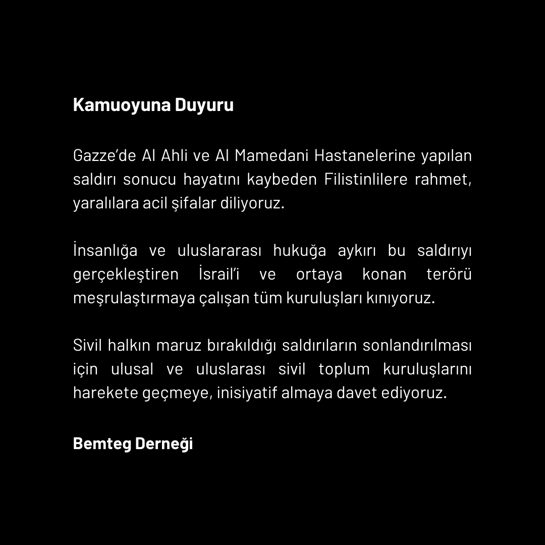 Bemteg21's tweet photo. Kamuoyuna duyuru

#gazze #filistin https://t.co/zRn6b1UIMr