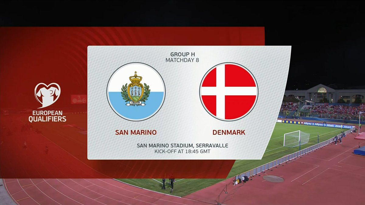 Full Match: San Marino vs Denmark
