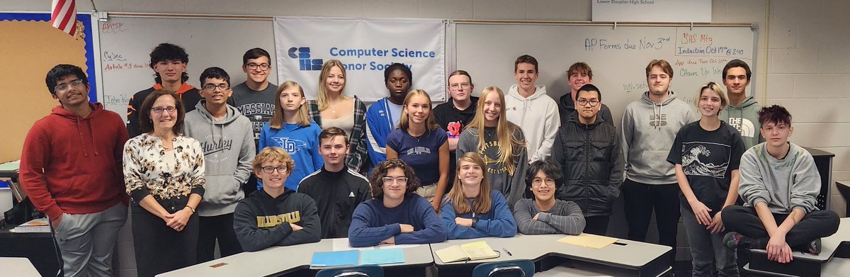 Bun (@bunnabb) on Twitter photo LD celebrating our newest CS Honor Society members!
Service Excellence Equity
#CSHS 
<a href="/LD_FalconNation/">Falcon Nation</a> <a href="/jhanula/">Lower Dauphin High School</a> 
<a href="/csteachersorg/">CS Teachers Association (CSTA)</a> <a href="/CSTASusquehanna/">CSTA Susquehanna Valley</a> LD celebrating our newest CS Honor Society members!
Service Excellence Equity
#CSHS 
<a href="/LD_FalconNation/">Falcon Nation</a> <a href="/jhanula/">Lower Dauphin High School</a> 
<a href="/csteachersorg/">CS Teachers Association (CSTA)</a> <a href="/CSTASusquehanna/">CSTA Susquehanna Valley</a>