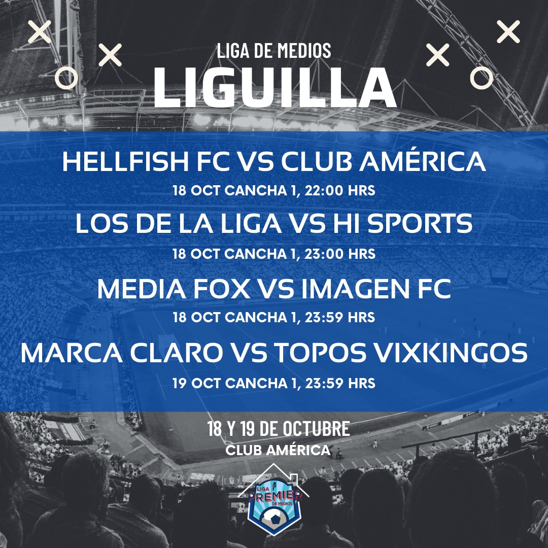 🚨 SEMANA DE LIGUILLA 🚨

Este 18 y 19 de Octubre, Coapa será sede de épicas batallas 🔥