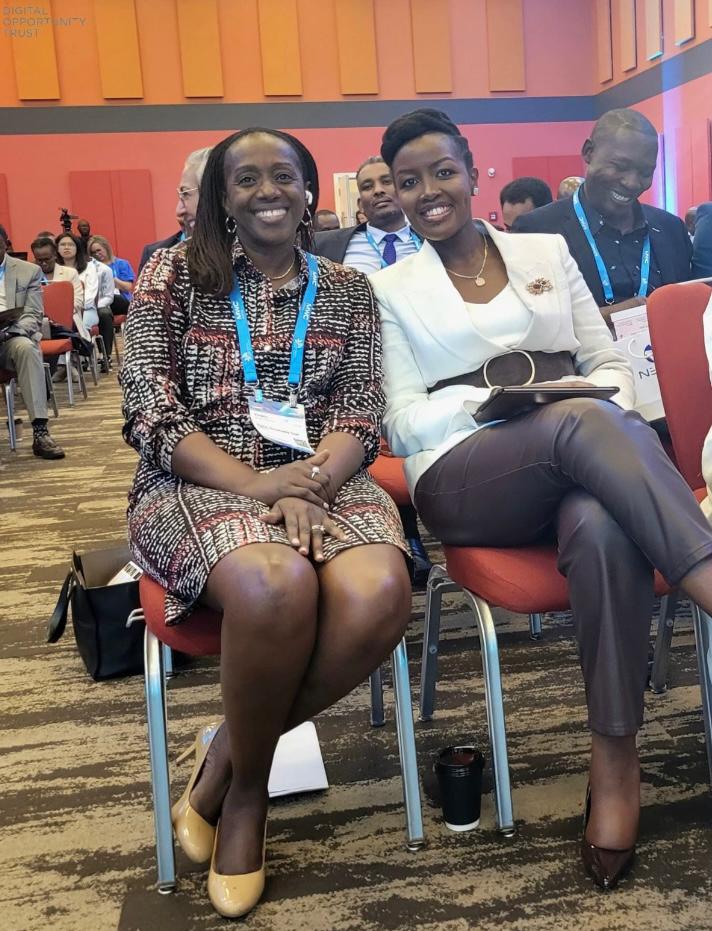 Thrilled to connect with Hon @MusoniPaula  @RwandaICT a strong advocate of  digital inclusion, emphasizing meaningful  inclusion,  partnership alliances & addressing all barriers to close the digital divide @GSMA #MWC23 #Kigali @DOTRwanda              @DigitalOppTrust