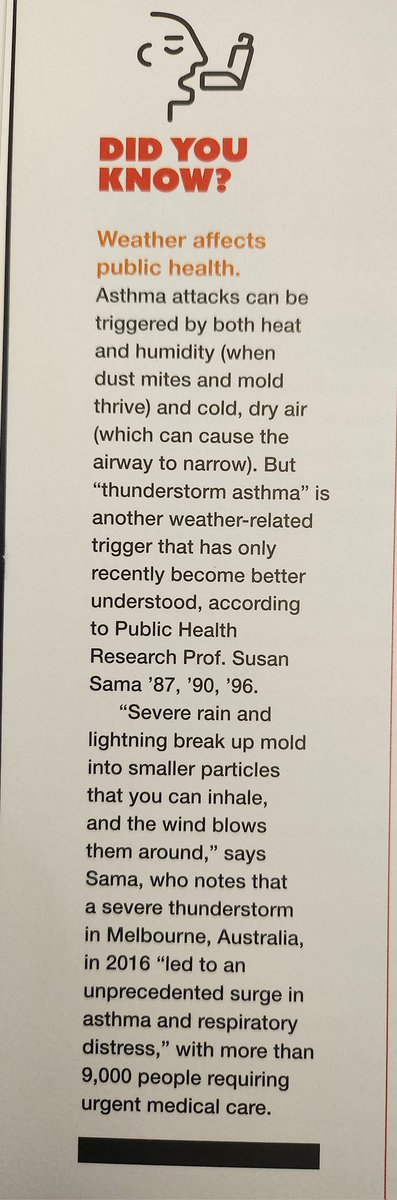 This is just another example of how weather affects public health, from the UMass Lowell Magazine. 
#peopleplaceplanet  #ushpcn