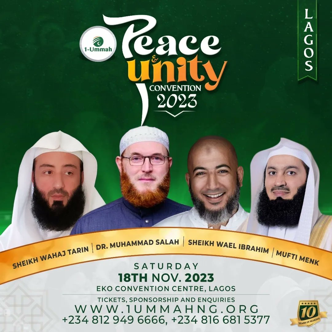 Sheriyf's tweet photo. Join us for the 1Ummah Peace and Unity Convention 2023- where unity becomes our strength and peace is our path. Get your tickets now!!!!!! and be part of this transformative event! #1UmmahPUC2023 https://t.co/PZFMTt5C0r