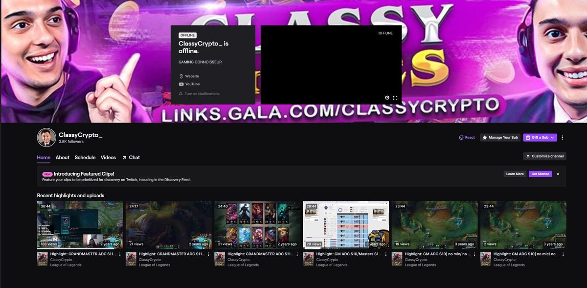 THE RETURN OF WEB 3 GAMING

In 2020, I used to stream League of Legends

After a 2 year hiatus, I'm coming back to streaming on Twitch

We go live tomorrow @ 3 PM EST to stream <a href="/playbigtime/">Big Time</a> ⏬
twitch.tv/classycrypto_

Ultimately most growth will be on other platforms, but this'll