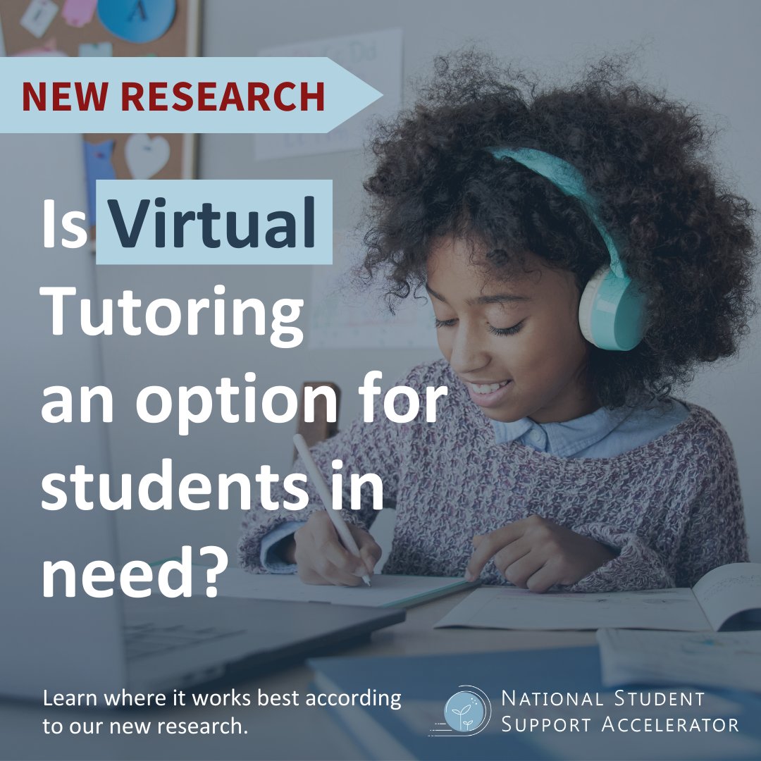 NSSAccelerator's tweet photo. 🔔New Research! Does #virtual tutoring work for young children learning to read? 

𝗥𝗲𝘀𝘂𝗹𝘁: Yes. It can boost literacy scores for young readers. 

Learn how virtual high-impact #tutoring is a promising option, especially for students furthest behind: https://t.co/K3T5EVXmXU https://t.co/jK4thXYptL