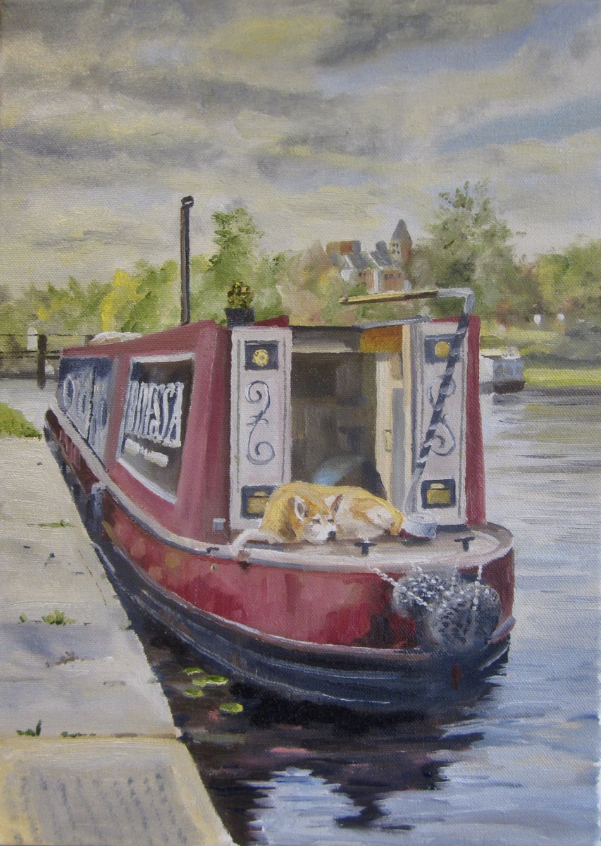 GChesterman's tweet photo. @acambridgediary And my effort at 'Paint a Cambridge Diary' in oils https://t.co/OHBASoZcc8