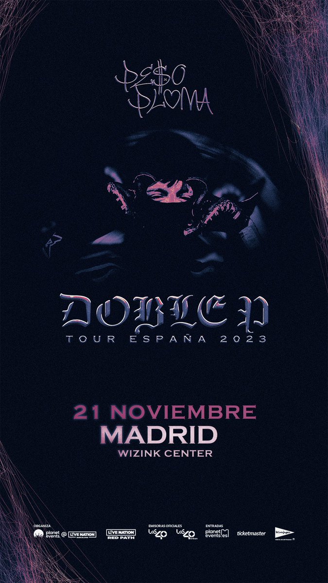 planetevents.es/evento/65/peso… 🇪🇸MADRIIIIIDDD🖤🎟️🎟️