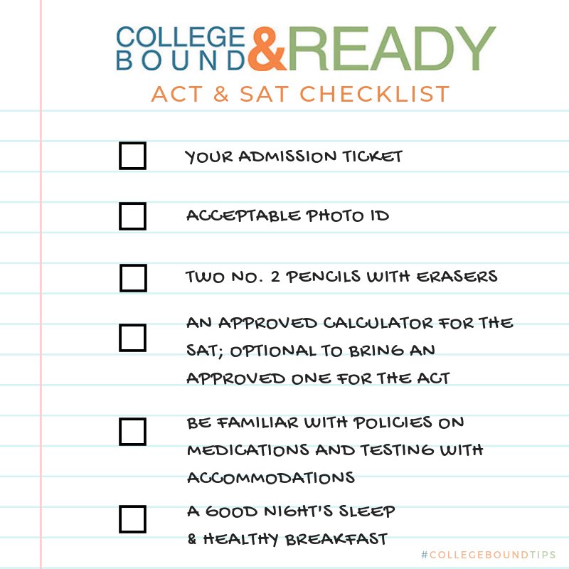 Here’s an effective and healthy checklist for the SAT!