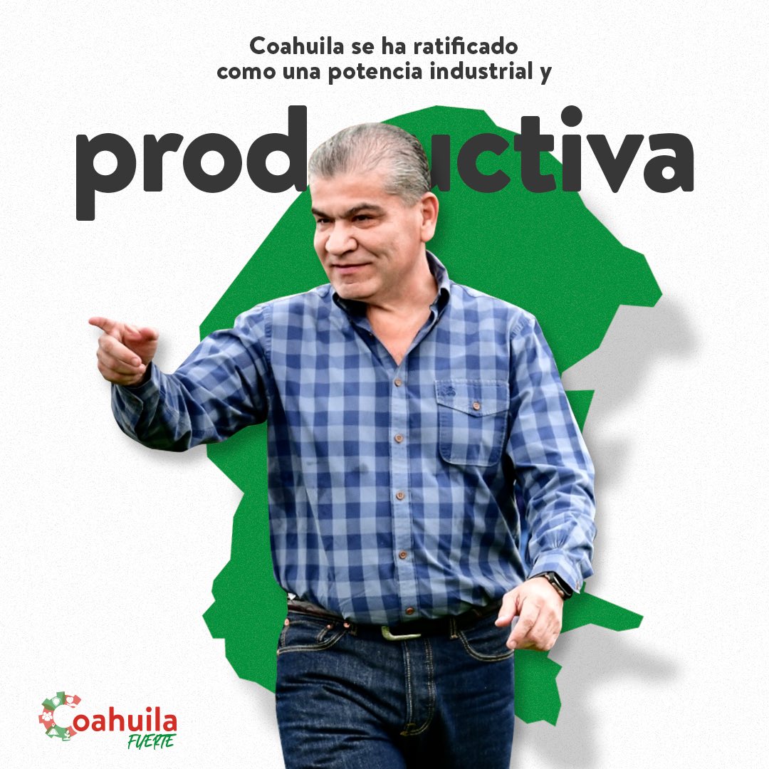 mrikelme's tweet photo. Coahuila representa una economía diversificada altamente competitiva. https://t.co/JVbfRuGQ6a