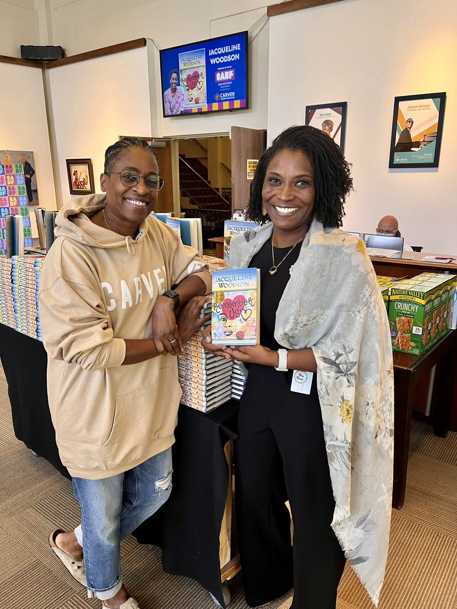 Veronica Hellamns (@vhellamns) on Twitter photo Y’all !! Today I had the honor of sharing space with THE Jacqueline Woodson. I may have been more excited than our students . <a href="/JackieWoodson/">Jacqueline Woodson</a> , thank you for making my dream a reality!! #RememberUs Y’all !! Today I had the honor of sharing space with THE Jacqueline Woodson. I may have been more excited than our students . <a href="/JackieWoodson/">Jacqueline Woodson</a> , thank you for making my dream a reality!! #RememberUs
