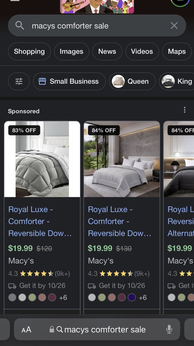 MissThrilla's tweet image. YES — And to add to this: Macy’s is currently having a comforter sale for the season. GET COZY 🛌