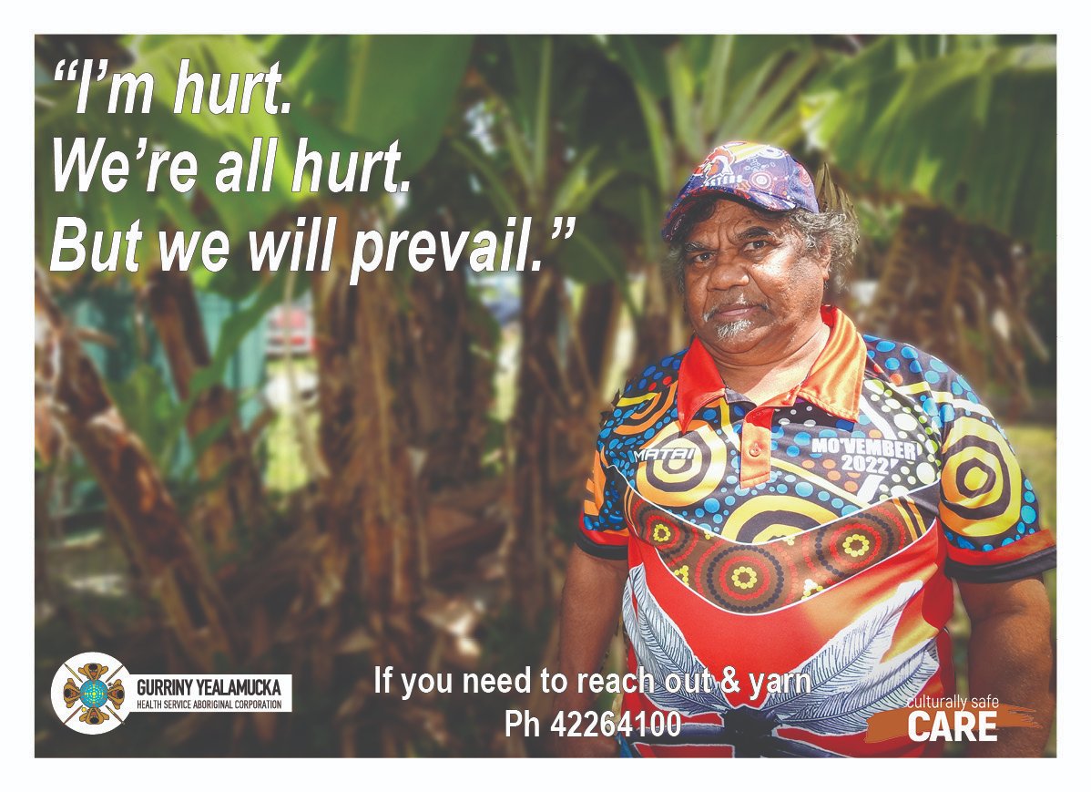 Staff and community members all express their emotions regarding the outcome of #Yes23. 
I’m hurt! We’re all hurt about the promises!
A lifetime of promises and a lifetime of broken promises! But we will prevail! #CulturallySafeCare