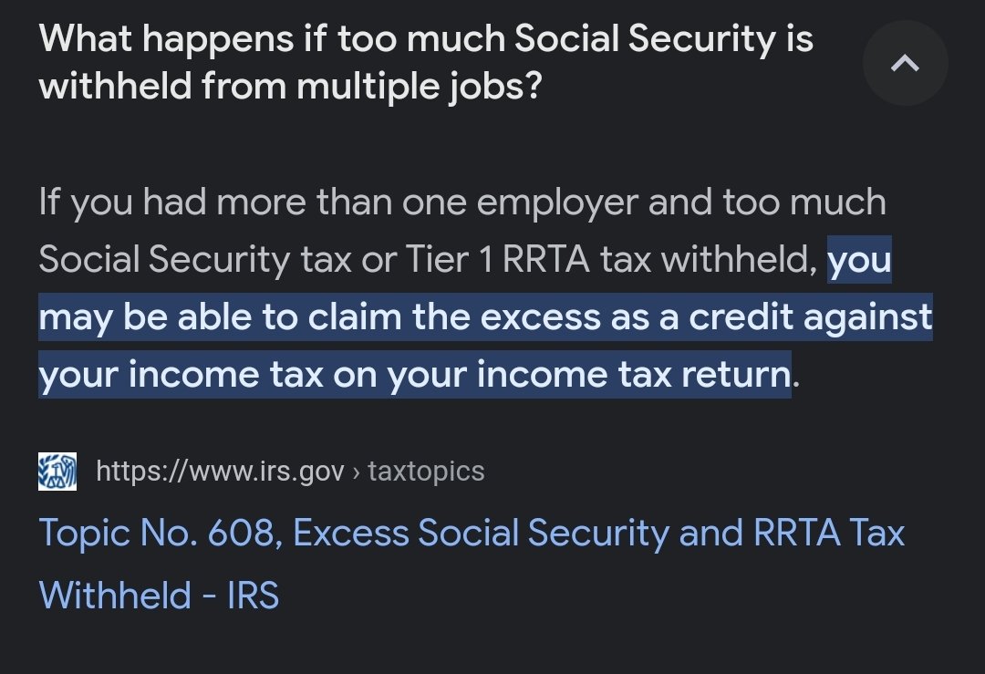 Anything over $160K in salary hits the Social Security max, and they no longer collect. If they do, you'll get it back on your taxes.

Now if you have two jobs, you'll definitely need to check your taxes for this, because the only way to not collect is to report it on your W4 🥴