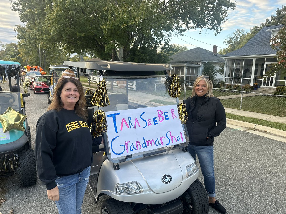 TaraSeeber's tweet photo. Was honored to be chosen as this year grand marshal of CBHS!! I absolutely love our great school system and this awesome little town! Thanks to my chauffeur Jill Bombaski! #drifterpride #colonialbeachschools #cbhs https://t.co/ufJyleKC7x