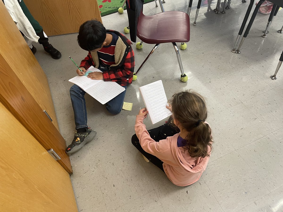 Getting some great feedback from our peers as we share our personal narrative drafts. <a href="/WeAreMPSD/">MPSD</a>