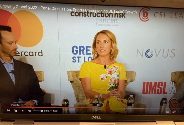 What about soccer was going to push forward the legacy that your family wanted for this city? <a href="/annemberger/">Anne-Marie Berger</a> #STL huge soccer town, incredible players, v int'l sport important when trying to recruit employees, retain students <a href="/carolynkindle/">Carolyn Kindle</a> <a href="/stlCITYsc/">St Louis CITY SC</a>  <a href="/WTCSTL/">WTC St. Louis</a> #STLGrowingGlobal