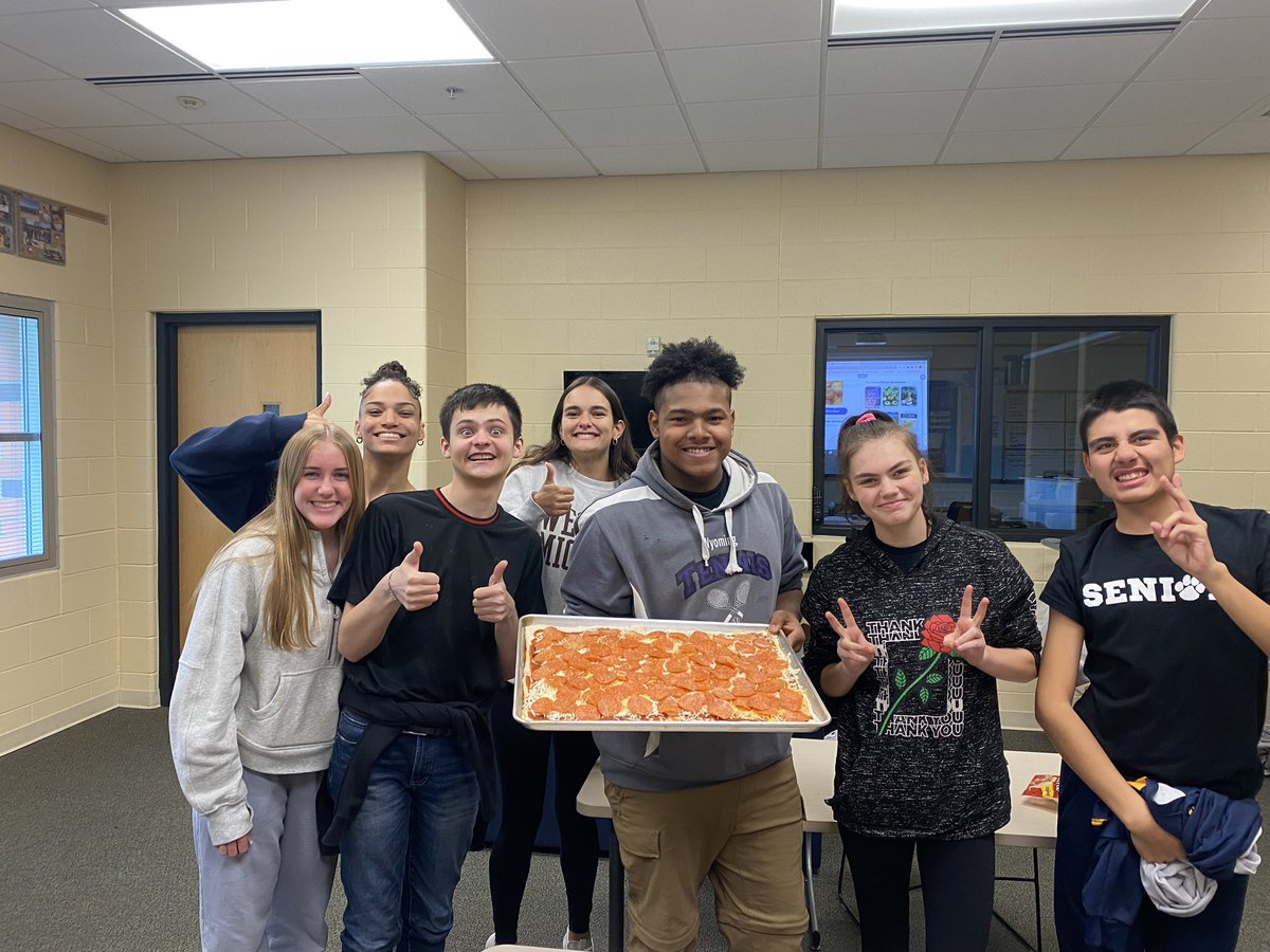 Today was cooking day and we made homemade pizza! 🍕