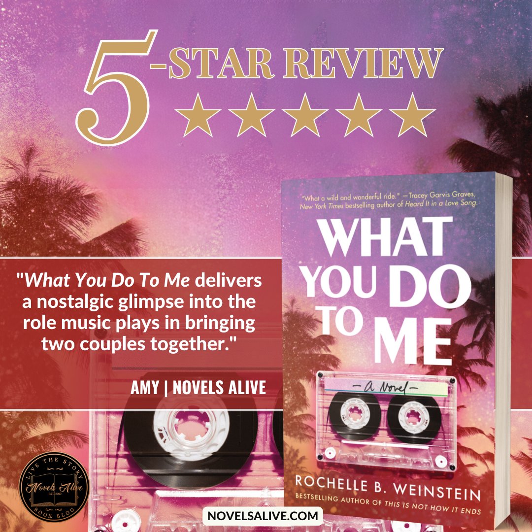 5-STAR REVIEW🌟🌟🌟🌟🌟: WHAT YOU DO TO ME by Rochelle B. Weinstein @rochwein @getredpr 👉WHAT YOU DO TO ME delivers a nostalgic glimpse into the role music plays in bringing two couples together. bit.ly/46KQfeW #bookreview #laterinliferomance #contemporaryromance