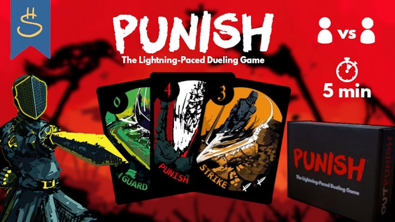 Happy_Slaying's tweet image. The PUNISH Kickstarter is live TODAY! This low-to-the-ground 1-v-1 game is the perfect way to settle any score: be the quickest, the cleverest, and find the line to outright victory. 

kickstarter.com/projects/happy…

#boardgame #cardgame #Michigan #gamedevs  #gamedesign #indiegame