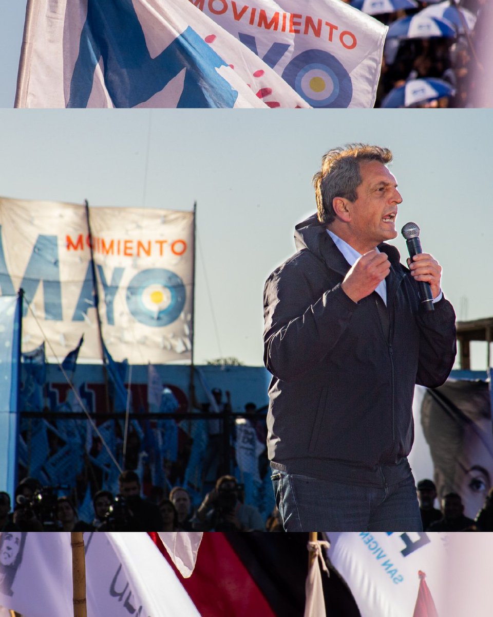 Movimiento_Mayo's tweet photo. Acompañamos al Ministro de Economía y candidato a Presidente, Sergio Massa, al Gobernador Axel Kicillof y al intendente de Avellaneda, @jorgeferraresi en el cierre de campaña, del Gobernador, en marco del Dia de la Lealtad. https://t.co/KhX6OnD3aM