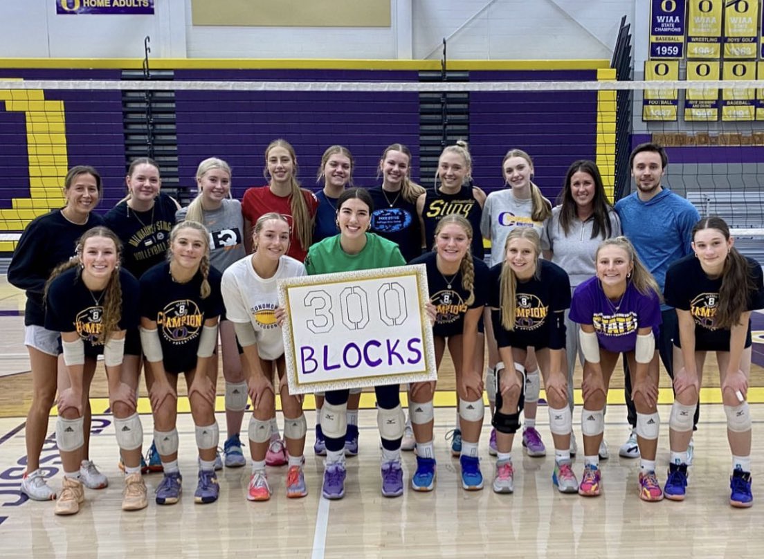 Oconomowoc Volleyball (@oconomowoc_vb) on Twitter photo HUGE CONGRATS to our senior middle blocker <a href="/Anna_Bjork_/">Anna Bjork</a> !! We are so proud of you for this impressive milestone 🥳🥳 300 BLOCKS!!!! 🤩🤩 HUGE CONGRATS to our senior middle blocker <a href="/Anna_Bjork_/">Anna Bjork</a> !! We are so proud of you for this impressive milestone 🥳🥳 300 BLOCKS!!!! 🤩🤩