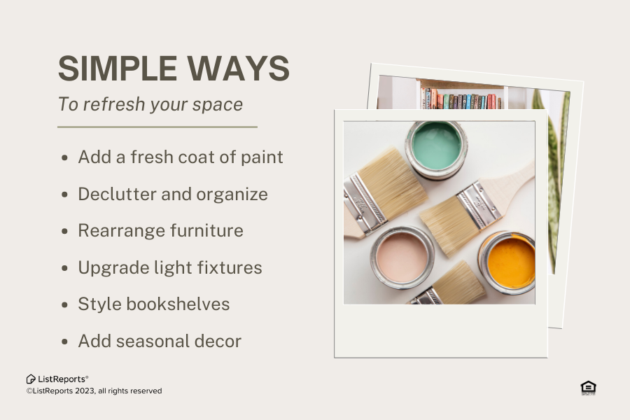 homesbyFengRong's tweet photo. #Boost your home's #value & your #spirits!π‘β¨Whether it's a fresh coat of paint, shelf styling, or adding greenery, you don't need to empty your wallet.
#HomeImprovement #PrideandAccomplishment #RefreshYourSpace #DIY #HomeDecor #TransformYourHome #MakeoverMagic #realestateexpert https://t.co/8wOtXcJFa4