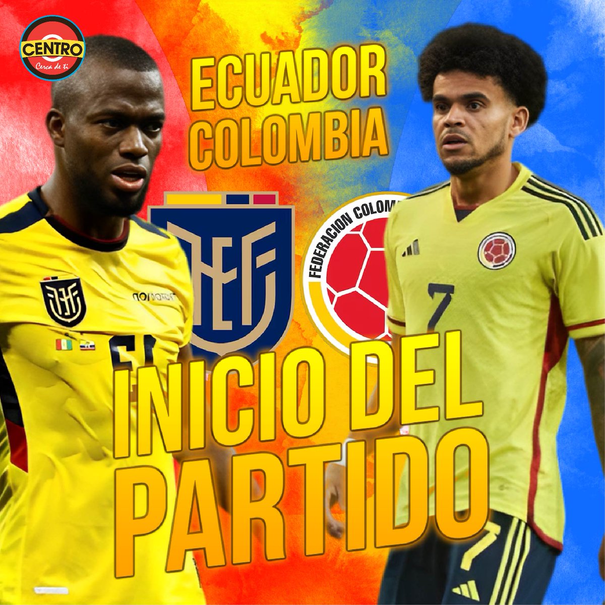 diariocentroec's tweet image. #EliminatoriasSudamericanas | Inicia el partido de #LaTri  en el estadio #RodrigoPazDelgado 🇪🇨⚽️ #Ecuador 0-0 #Colombia   

► ow.ly/MMfs50PXWgj