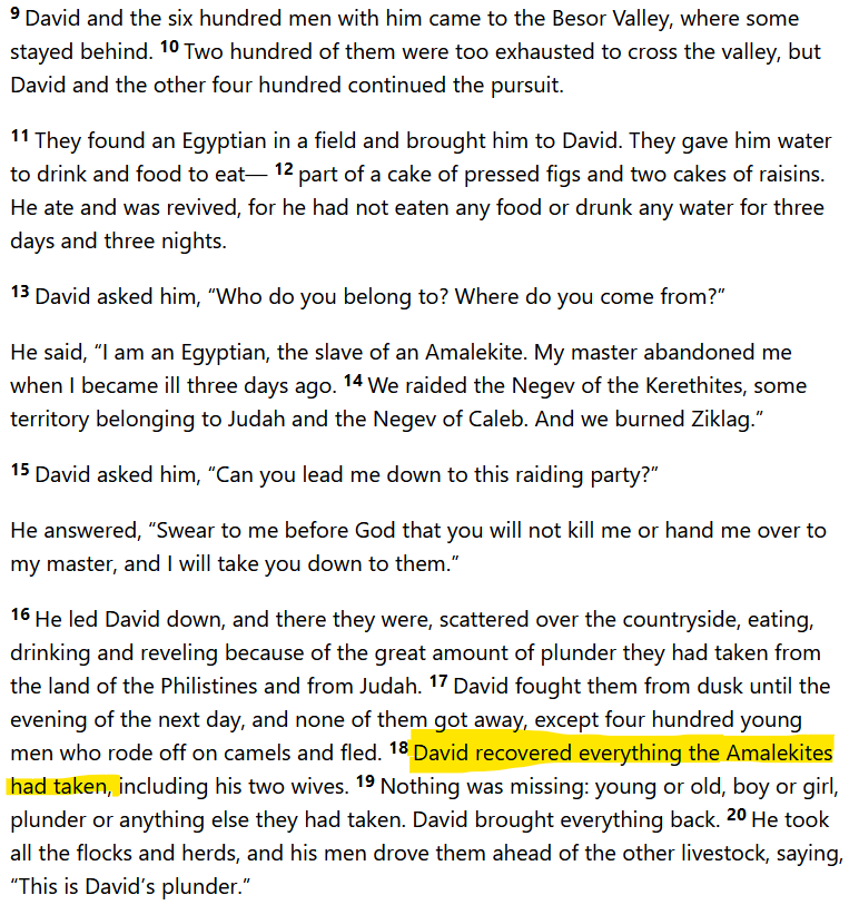 OptimalProjectN's tweet photo. King David RECOVERED ALL of what was stolen from him and his men. How does this story apply to today? #RecoverALL #David https://t.co/4YU02edkfZ
