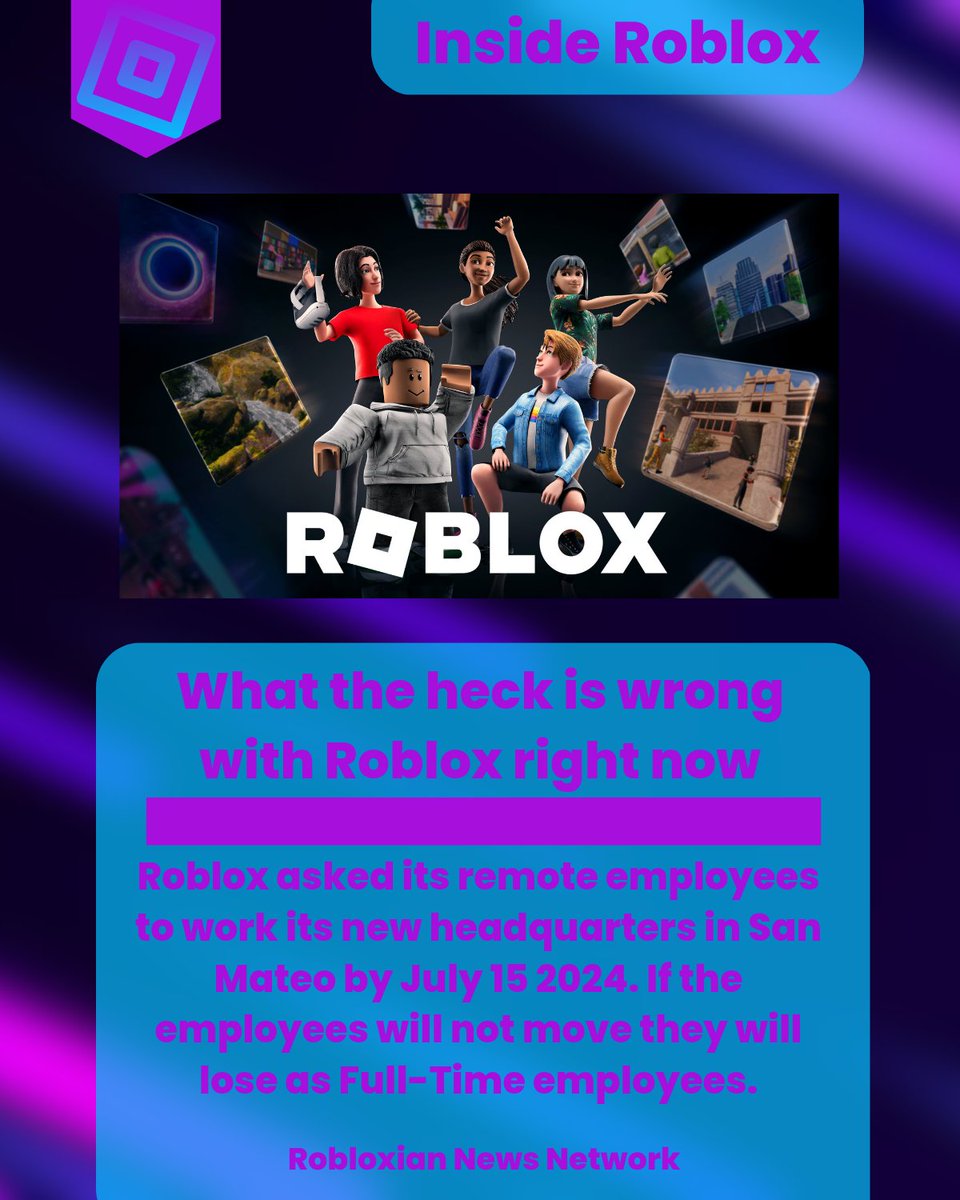 Today, @Roblox CEO Dave Baszucki announced that a number of remote