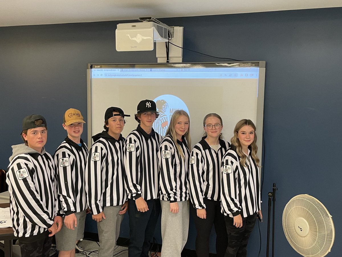 MikesCrewNL's tweet photo. Members of the Bay Arena Referees Assoc. and Ceebees Referees Assoc. received their Mike’s Crew jerseys. Our jerseys are making their way to the west coast of the island in the weeks to come! #MC47 🦓 https://t.co/mIIzSkbAcz