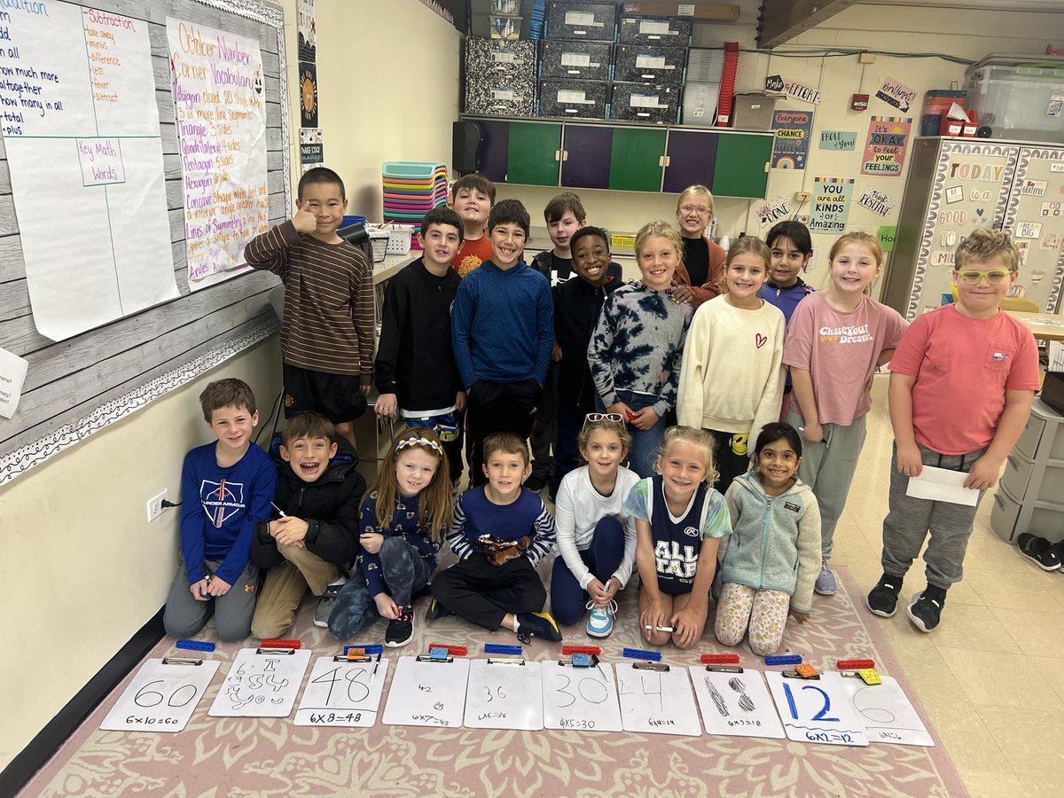 3H with the number line! We practiced multiples of 6, equations and products! Such a happy teacher after this engaging math lesson 🤩 <a href="/SherwoodPandas/">Sherwood School</a> <a href="/D112Teachers/">District112Teachers</a>