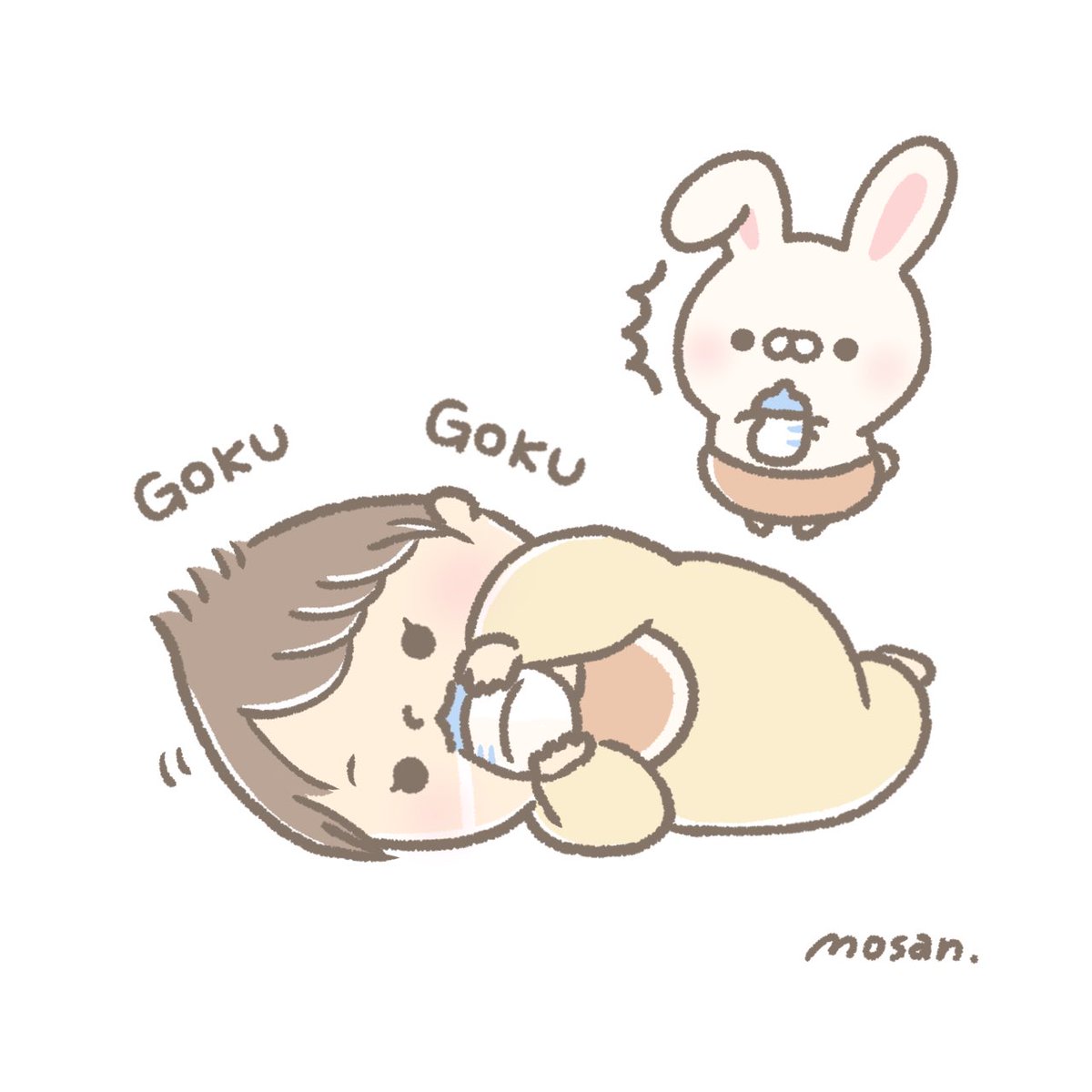 #ひなた絵日記
ミルクを自分で持って飲むように！！
※ただし飲み方のクセはすごい(•ө•)
#イラスト #育児漫画