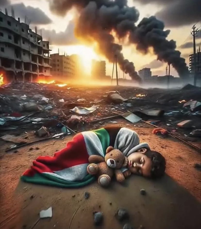 Çocukların öldürüldüğü hiçbir dava haklı değildir.
Sakın Allah’ı zalimlerin yaptıklarından habersiz sanma.