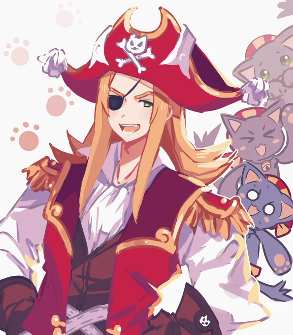 day 4 / piratewhere are the la pucelle fans ? #disgaeatober2023 