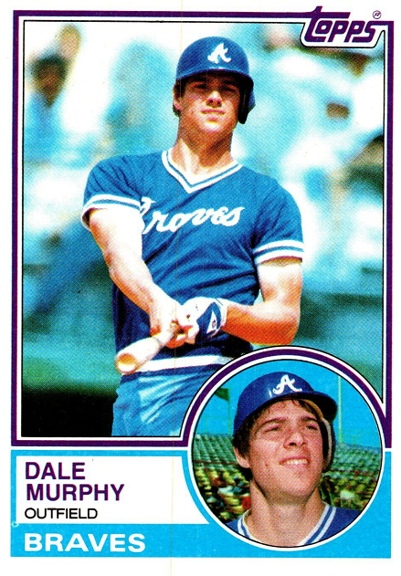 WaxPackGods's tweet photo. Which slugger has a better 1983 @Topps baseball card -- Murph or Reggie? #TuesdayTossup https://t.co/r7QeJ0KPX1