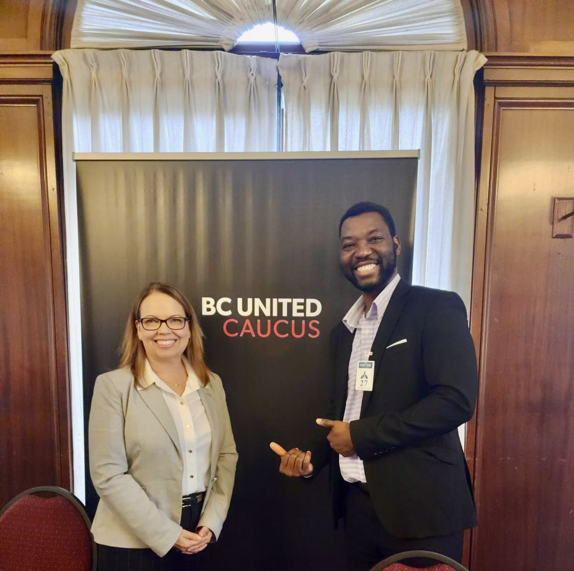 samkenston's tweet photo. 🎓🏛️ Excited to be at the Legislative Assembly in Victoria advocating for the needs of Graduate Students! Thank you MLA @coraleeoakes for organizing @BCUnitedCaucus and for always listening to our needs and for your support! 📢📚 #GradStudentAdvocacy #HigherEducationMatters https://t.co/S3wEqcPFLn