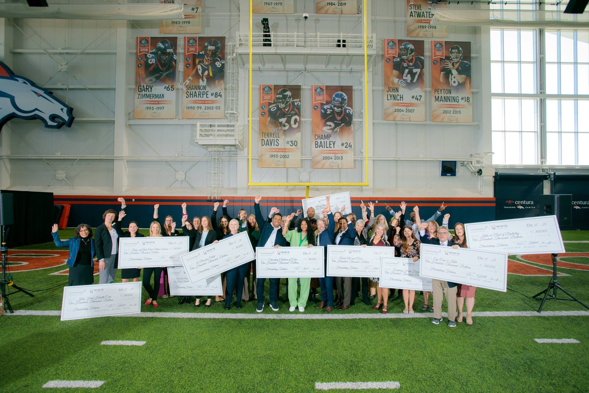 We are forever grateful for the opportunity to impact our youth! $1 Million donated to our Denver, Colorado Community with our @WhyNotYouFDN & @commonspirit!