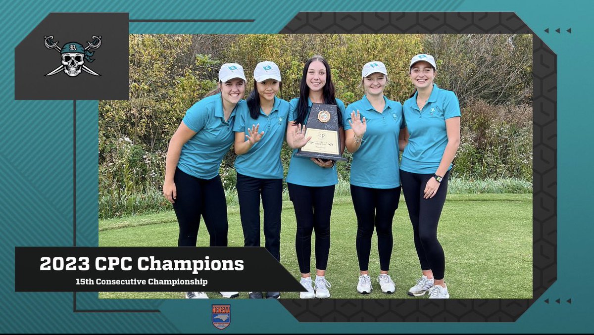 Congratulations to <a href="/RRHSAthletics/">Reagan Athletics</a> girls  golf 15th consecutive CPC Conference title! 

Player of the Year Sophomore Ellie Acrey!

#WeBuildChampions